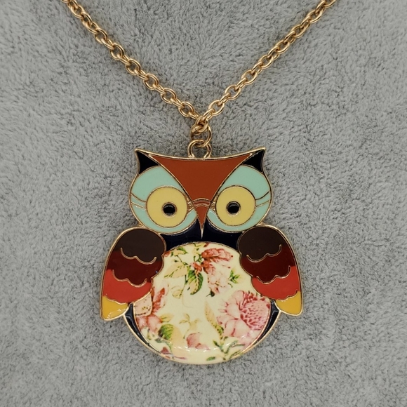 💖HP💖 ZAD Colorful Owl Necklace - Picture 6 of 9